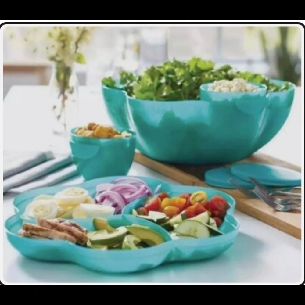Tupperware Chip ‘n Dip Bowl set